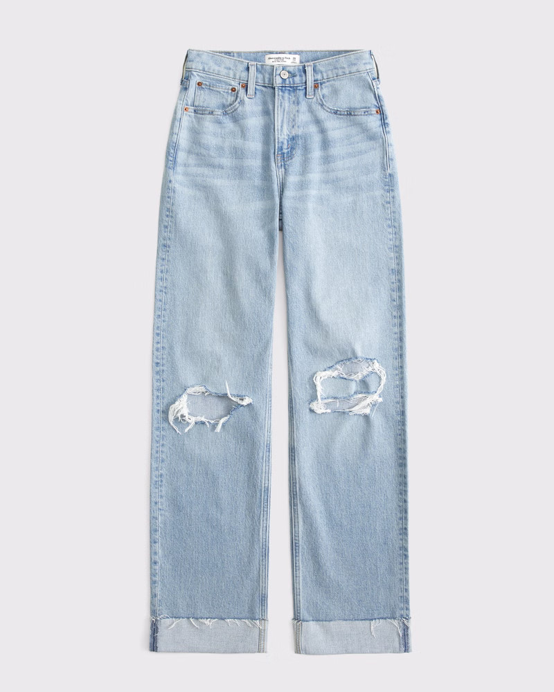 Women's High Rise 90s Relaxed Jean | Women's Bottoms | Abercrombie.com | Abercrombie & Fitch (US)