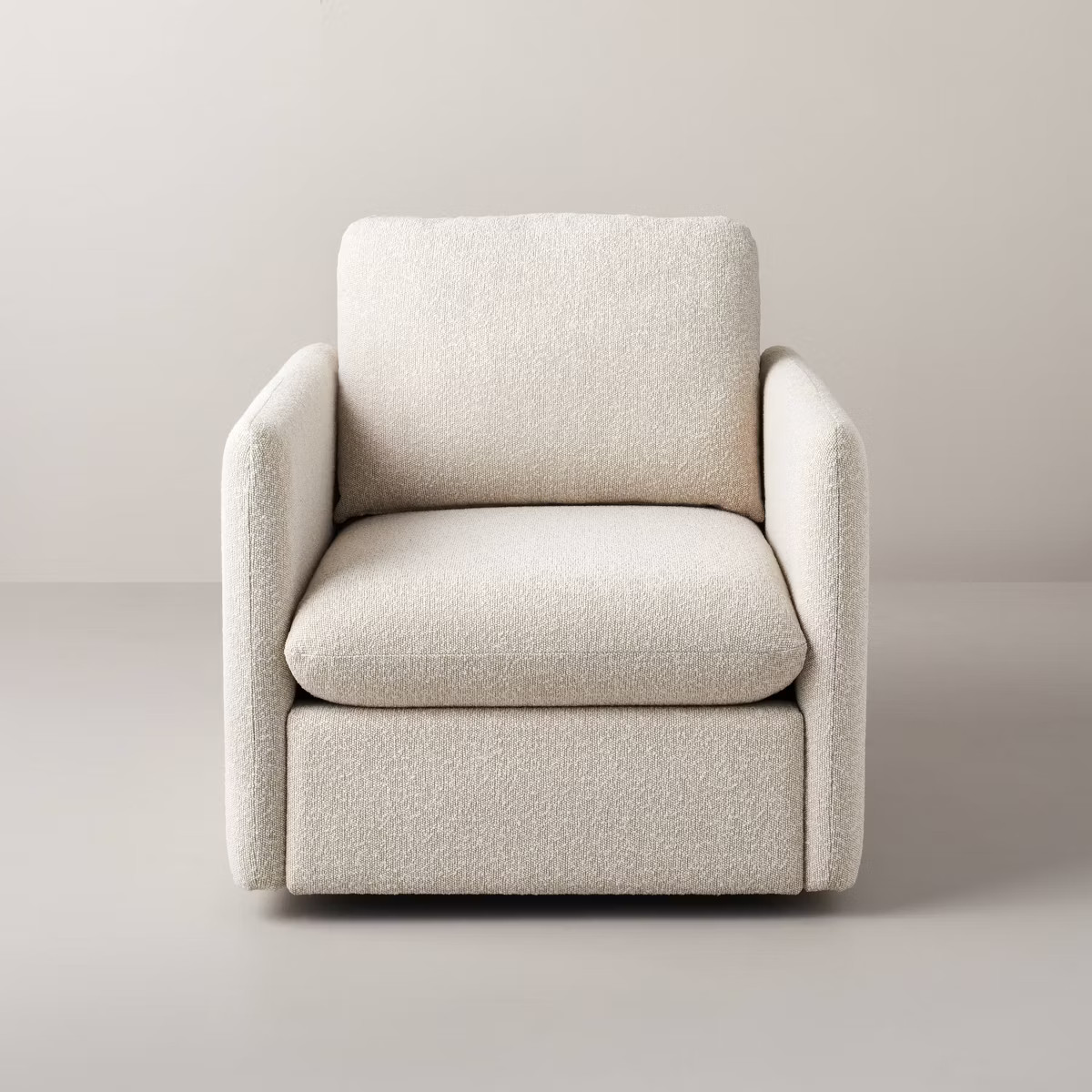 Boucle Upholstered Swivel Arm Chair - Hearth & Hand™ with Magnolia | Target