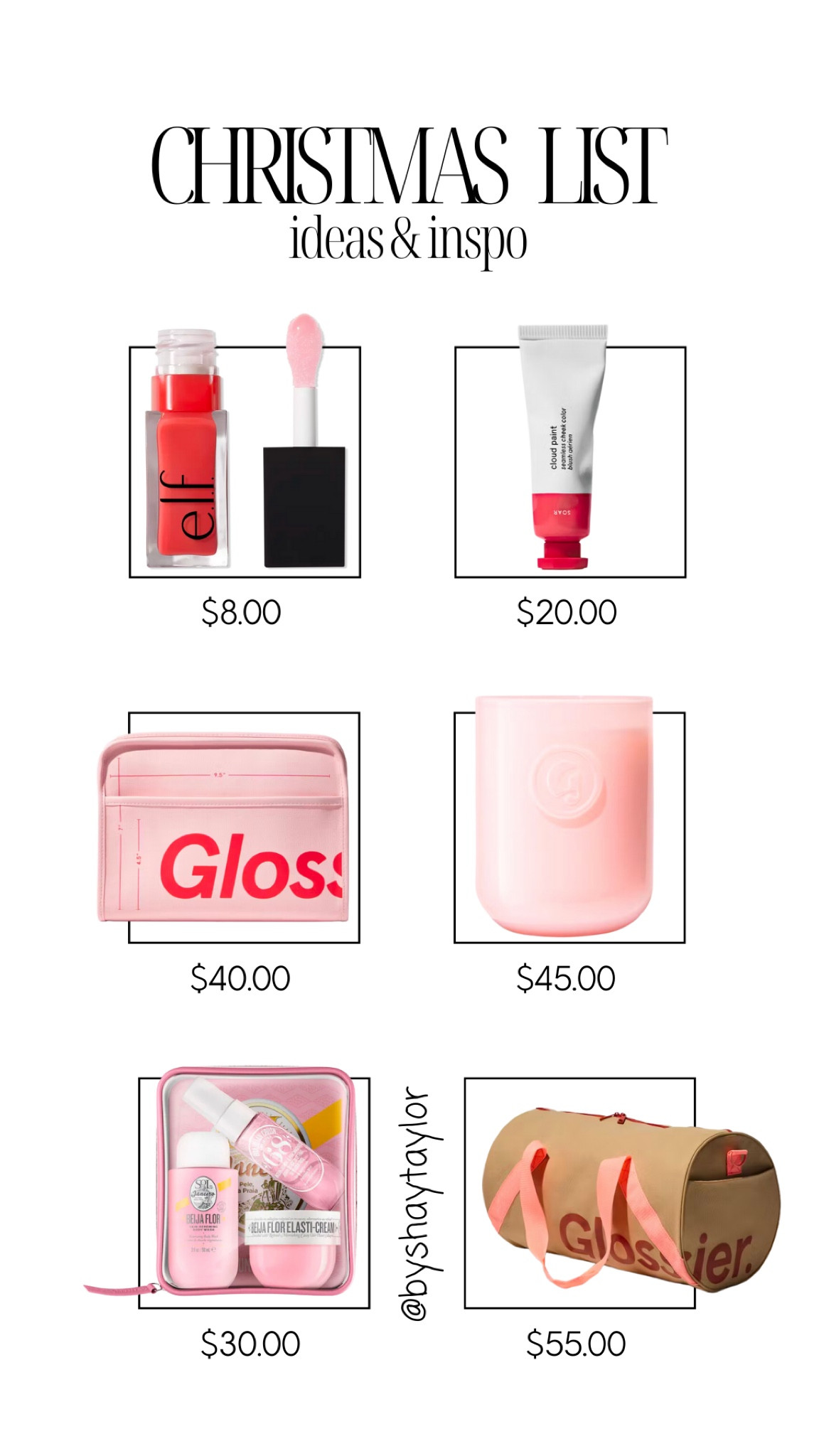 Beauty Christmas Gift



#LTKbeauty #LTKHoliday #LTKGiftGuide