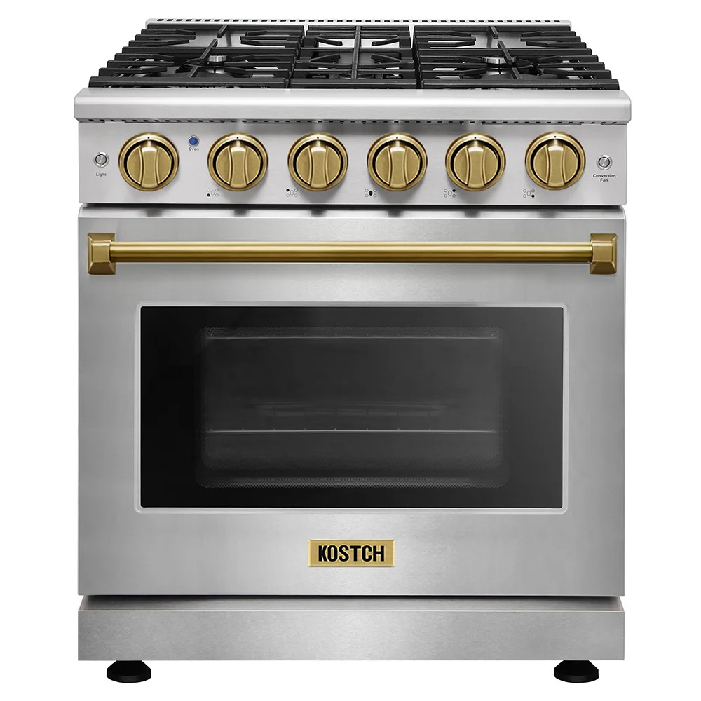 Kostch 30" Gas Range 4.55 Cu.ft. Freestanding Natural Gas Stove with 5 Burners & Reviews | Wayfair | Wayfair North America