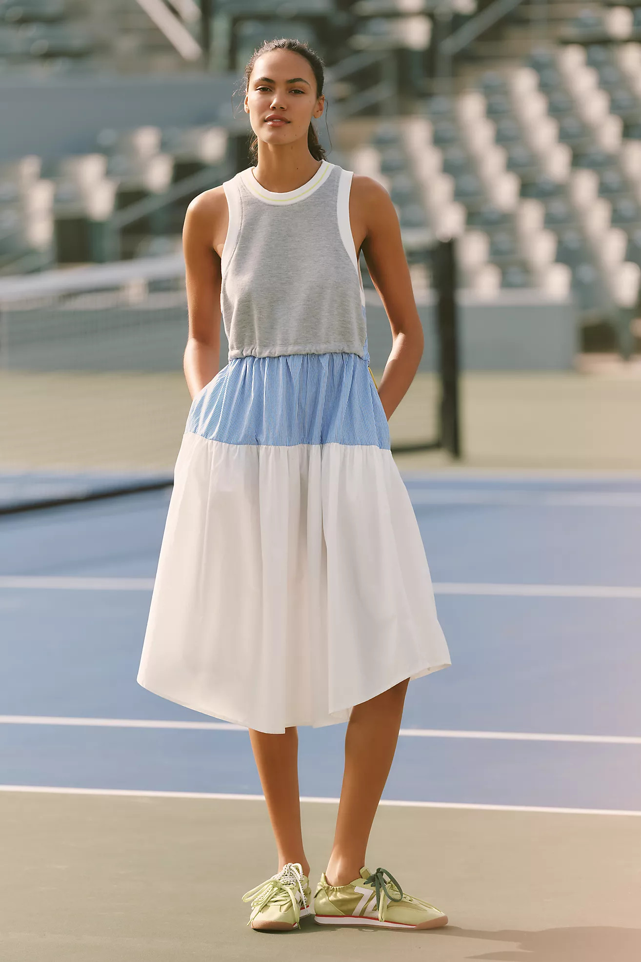 Daily Practice Punchline Asymmetric Midi Dress | Anthropologie (US)