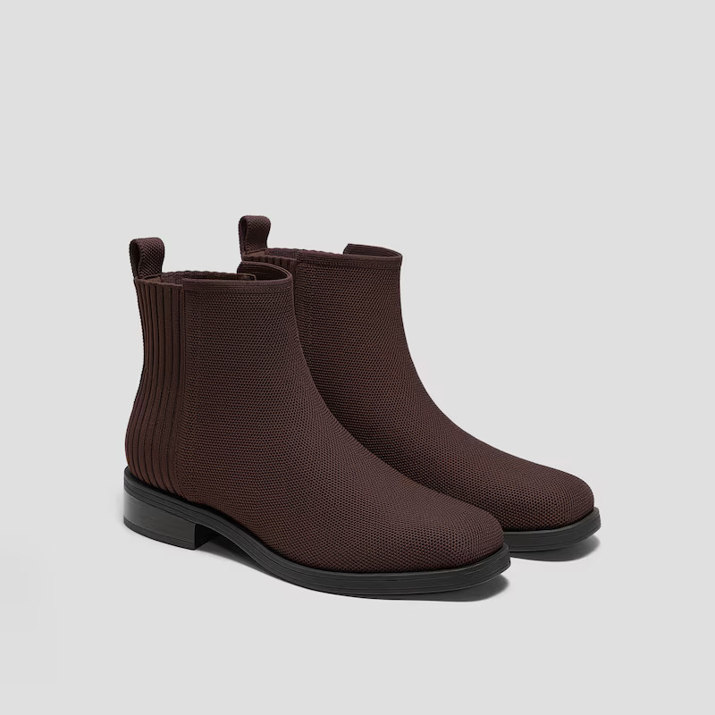 Square-Toe Ankle Chelsea Boots (Celina) | VIVAIA