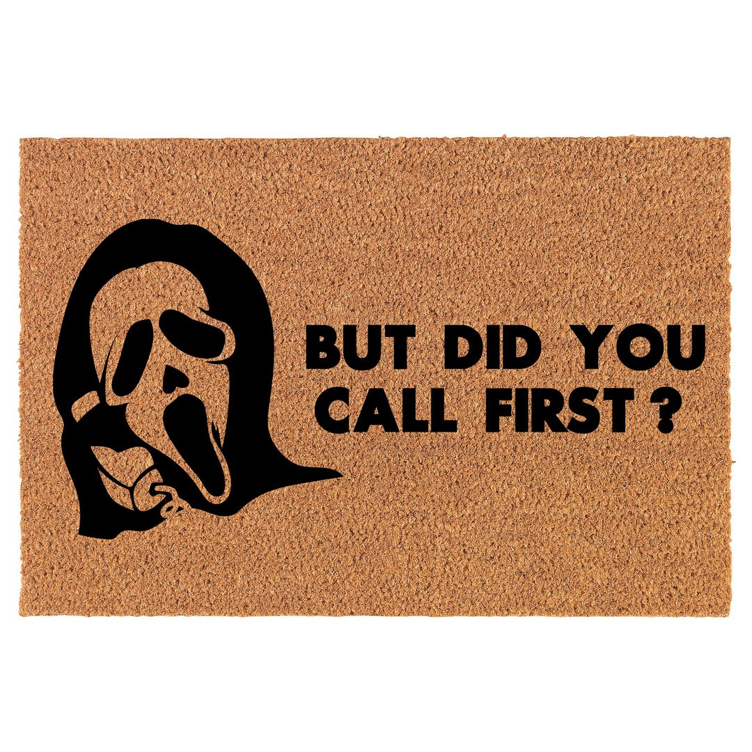 Ghost Face but Did You Call First Funny Horror Halloween Coir - Etsy | Etsy (US)