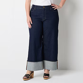 a.n.a Plus Womens Highest Rise Wide Leg Jean - JCPenney | JCPenney