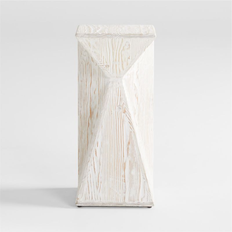 Nord Whitewash Wood End Table + Reviews | Crate & Barrel | Crate & Barrel