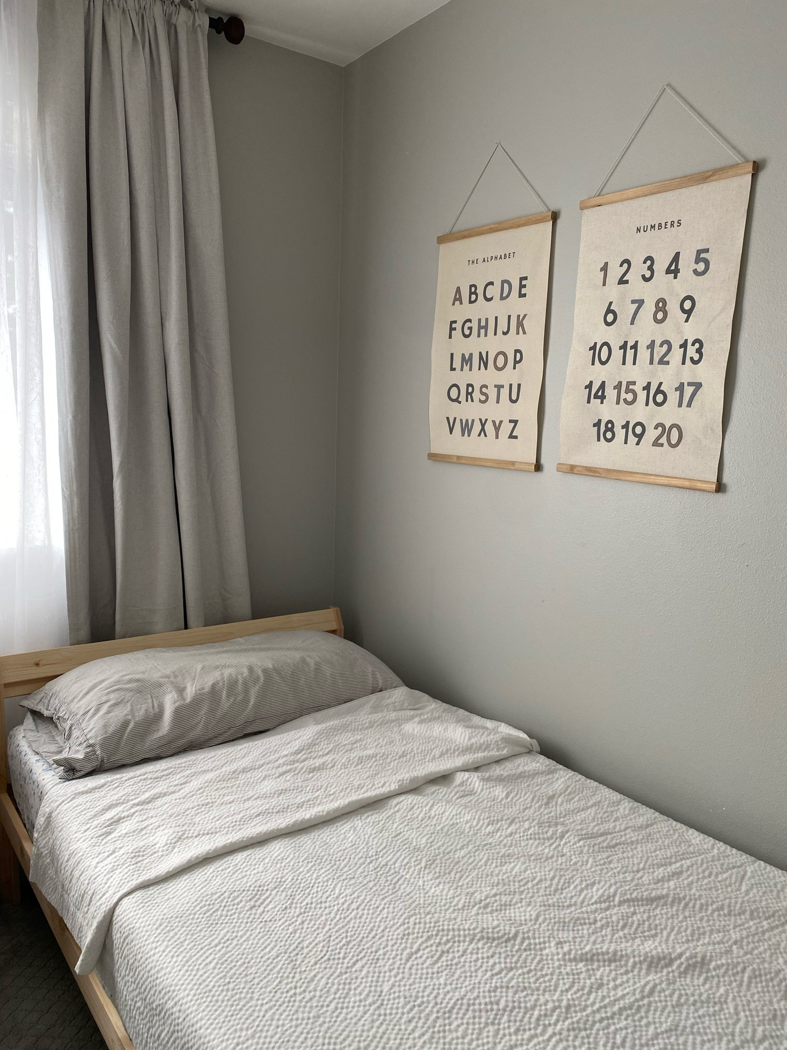 Toddler boy room decor inspo
ABC and numbers wall art
Beige blackout curtains super great quality and cheap on Amazon!
IKEA bed frame



#LTKfamily #LTKunder50 #LTKhome