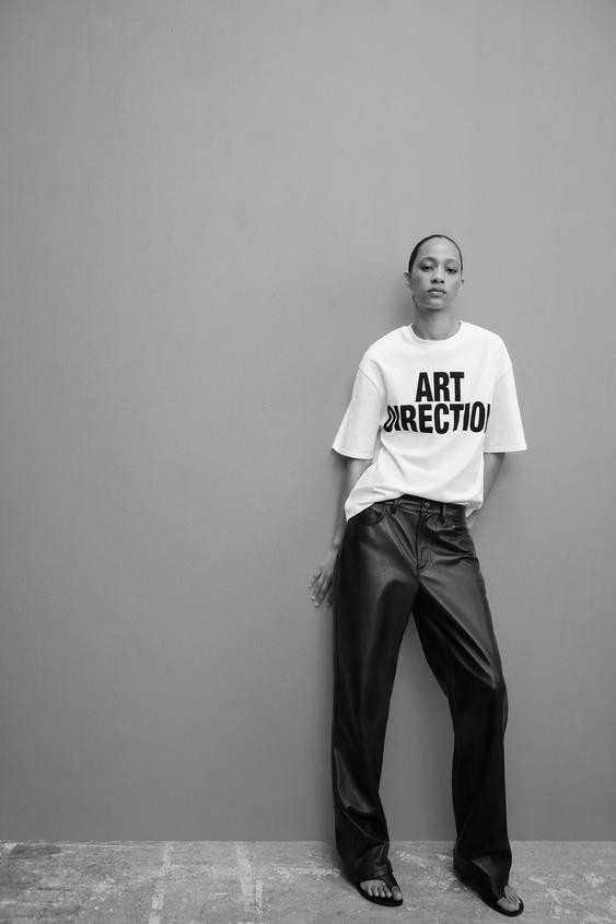OVERSIZED TEXT T-SHIRT | Zara US