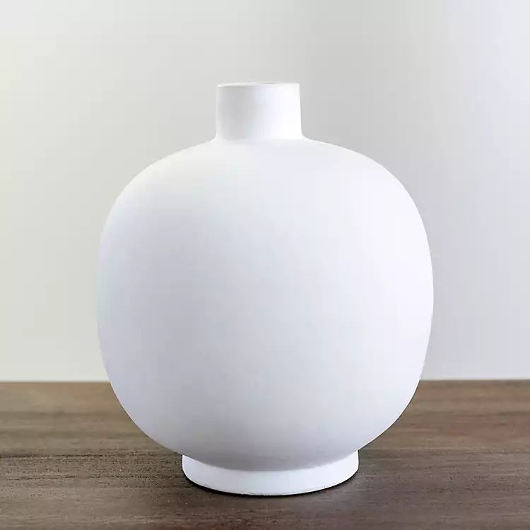 Matte White Round Vase | Kirkland's Home