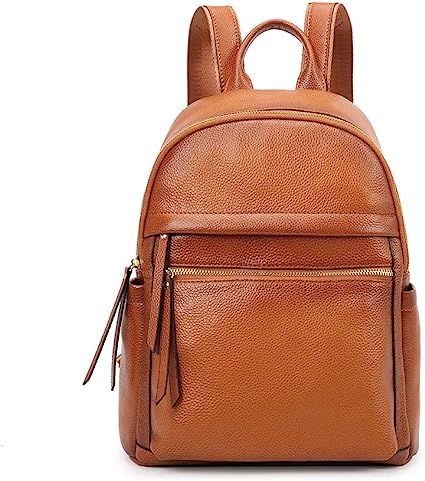 Kattee Genuine Leather Backpack Purse for Women Multi-functional Elegant Daypack Soft Leather Sho... | Amazon (US)