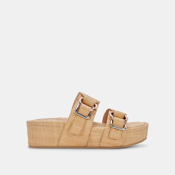 CICI SANDALS LT NATURAL RAFFIA | DolceVita.com