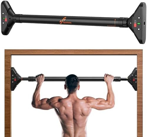 Sportneer Pull Up Bar: Strength Training Chin up Bar No Screws - Adjustable 29.5''-37''(75-94cm) ... | Amazon (US)