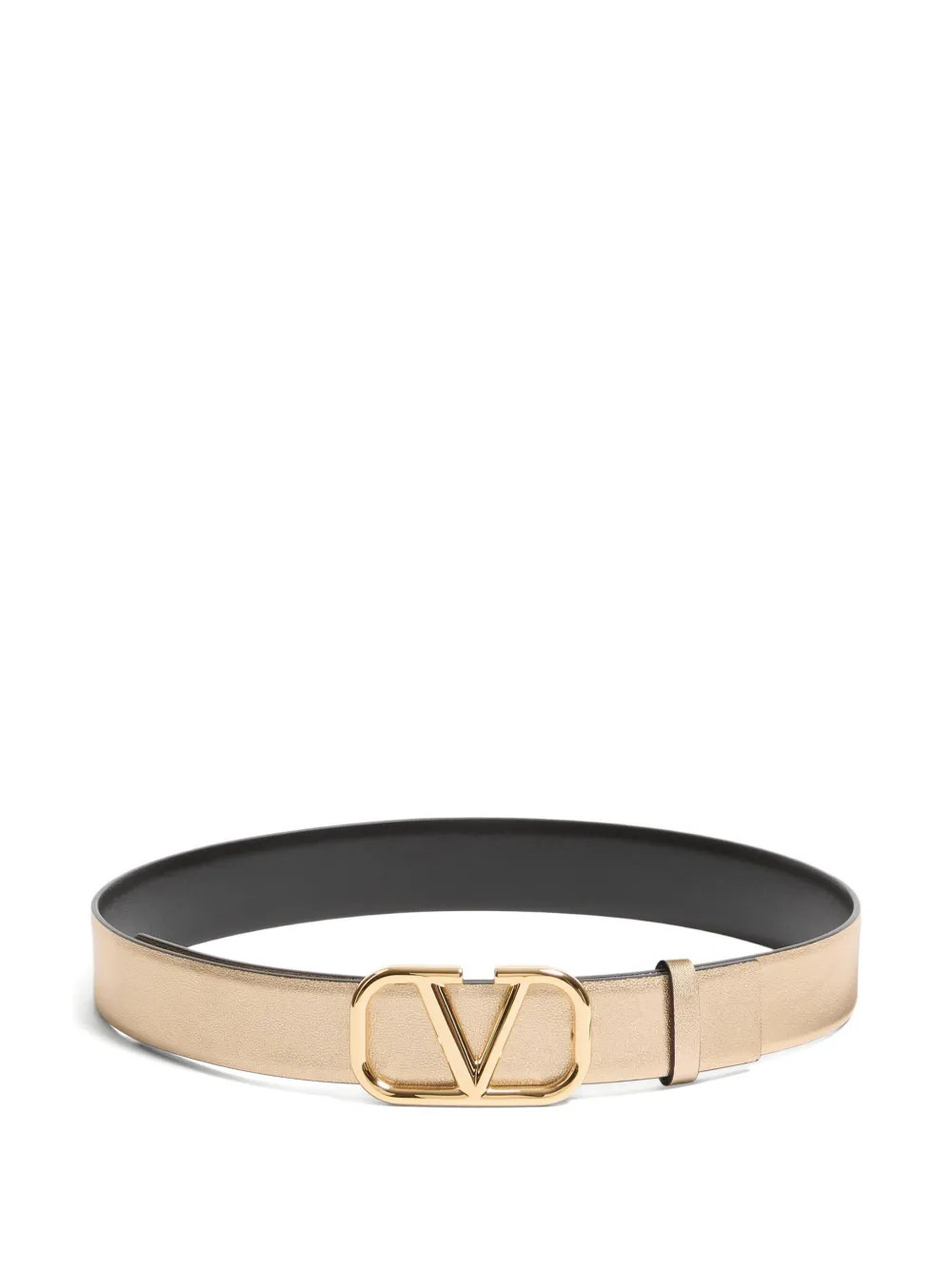 Valentino Garavani VLogo Signature Reversible Belt | Gold | FARFETCH | Farfetch Global
