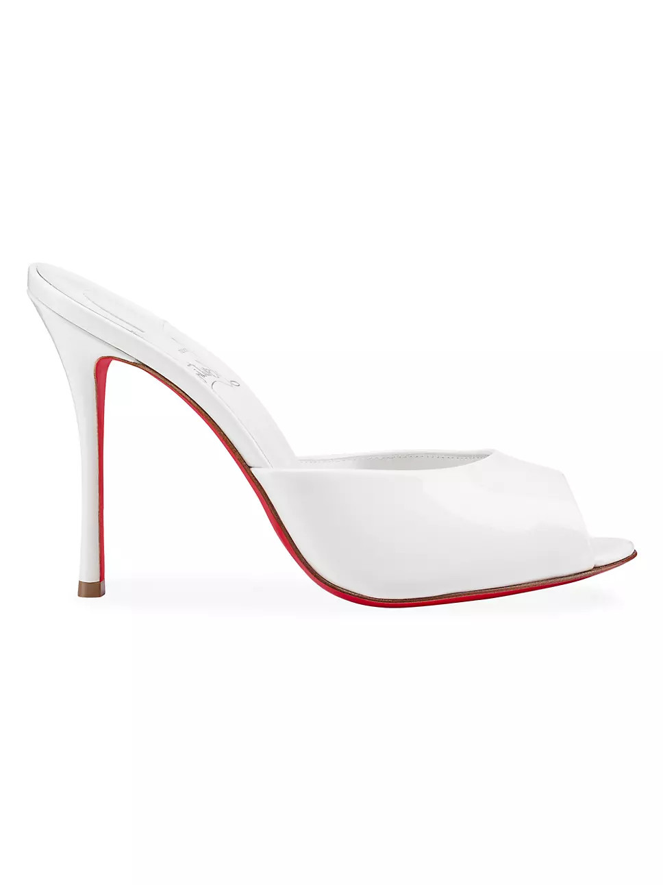 Christian Louboutin Me Dolly 100MM Patent Leather Mules | Saks Fifth Avenue | Saks Fifth Avenue