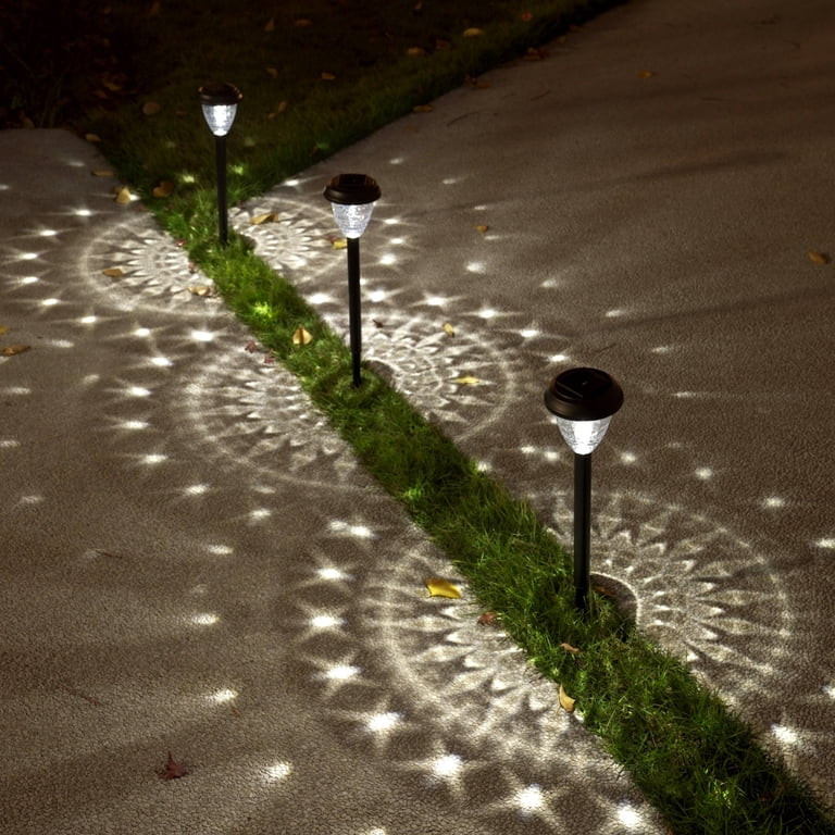 10 Pack Solar Lights For Outside Pathway Walkway Driveway Garden Yard Solar Powered Lights Outdoo... | Walmart (US)