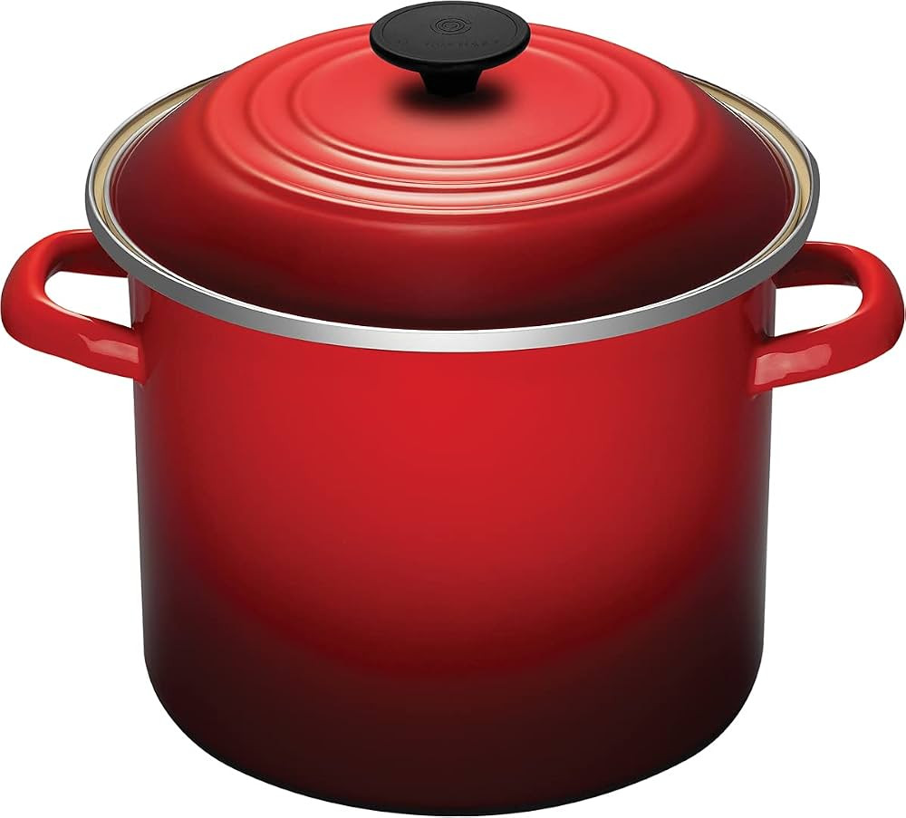 Le Creuset Enamel On Steel Stockpot, 8 qt., Cerise | Amazon (US)
