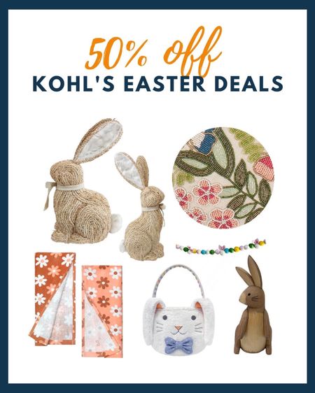 DON’T miss Kohl’s 50% OFF Easter deals!!! 😱🔥🤩 You can get decorated early and save BIG on trendy items for your home, kids, and entertainment essentials. We’re loving a few of these looks but there are SO many to scoop up! Run before the best pieces are gone! 🔥🔥

#LTKSeasonal #LTKsalealert #LTKhome