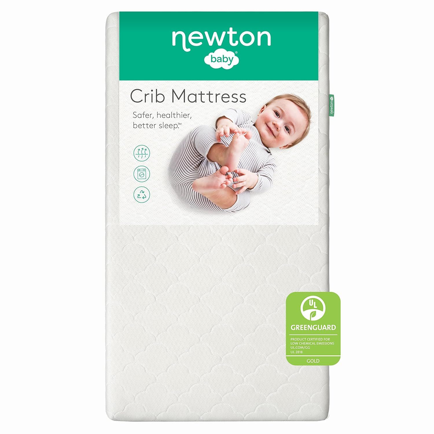 Newton Baby Crib Mattress and Toddler Bed - Greenguard Gold Certified, 100% Breathable Proven to ... | Amazon (US)