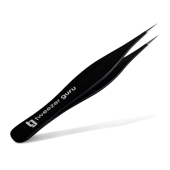 Tweezers for Ingrown Hair by Tweezer Guru - Best Stainless Steel Professional Pointed Blackhead R... | Amazon (US)