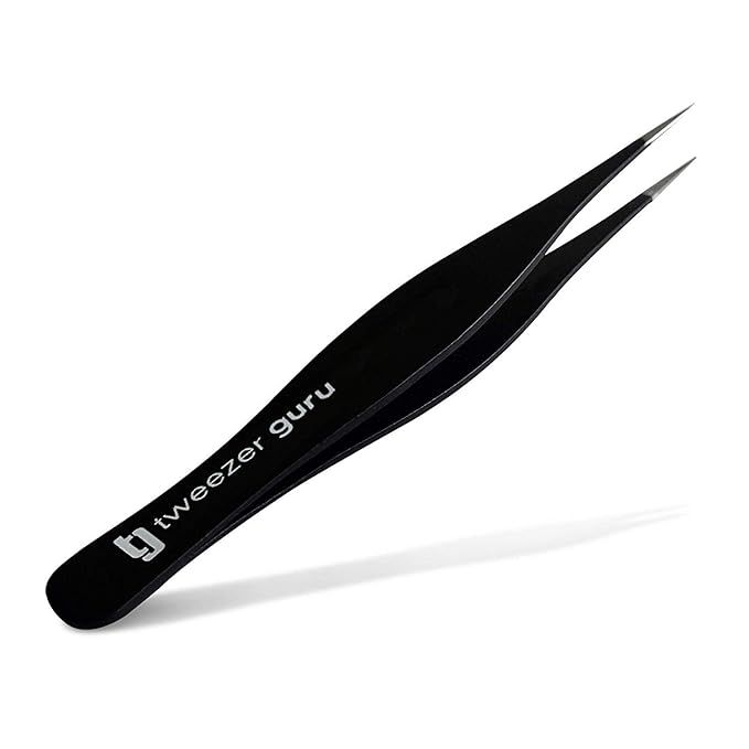 Tweezers for Ingrown Hair by Tweezer Guru - Best Stainless Steel Professional Pointed Blackhead R... | Amazon (US)
