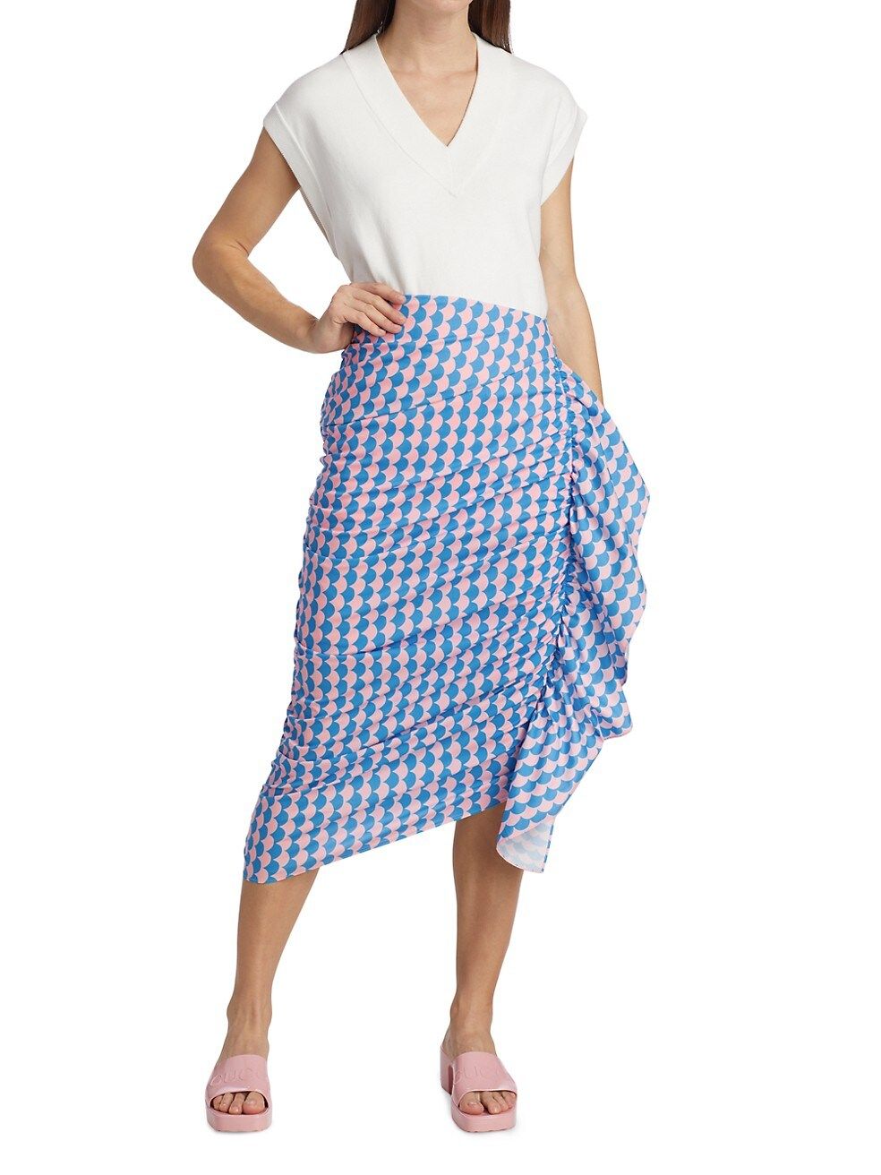 Felicity Scalloped Ruffle Skirt | Saks Fifth Avenue