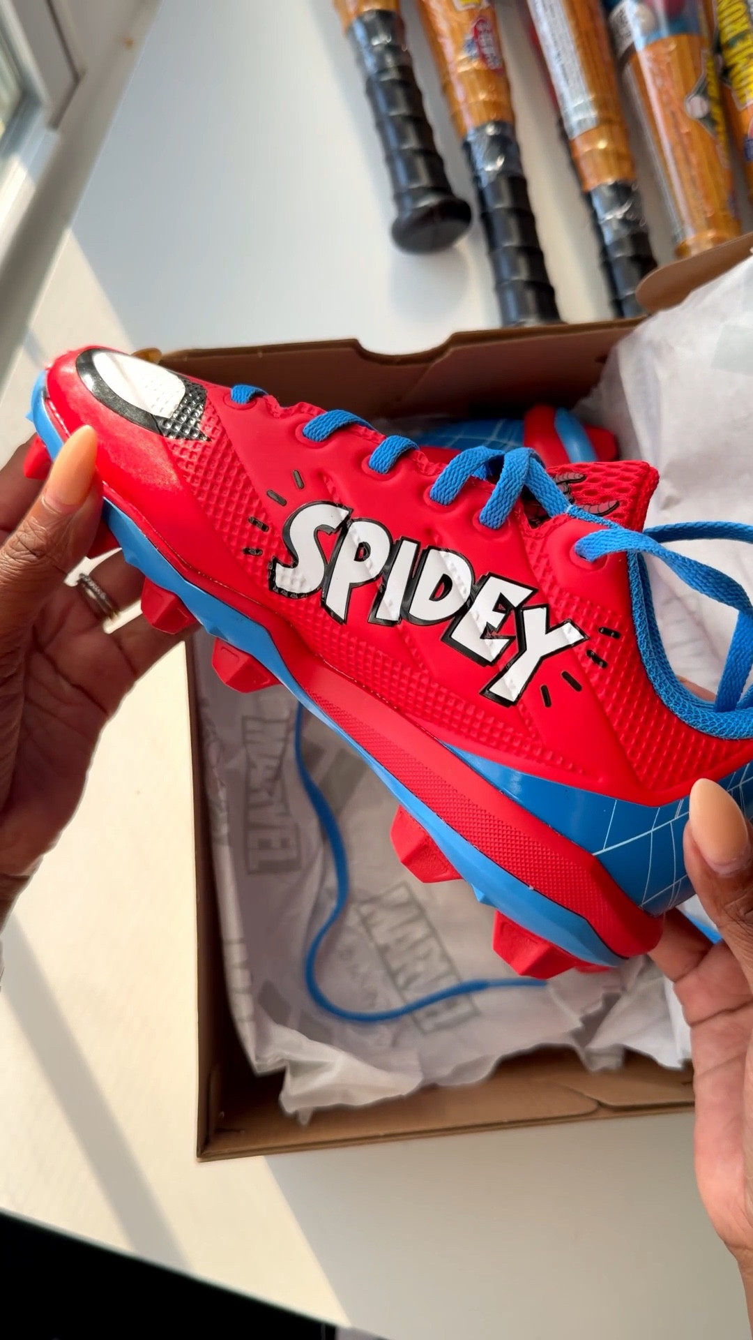 Had to grab these baseball cleats for my Spider-Man loving dude

#LTKKids #LTKunboxing #LTKmomlife