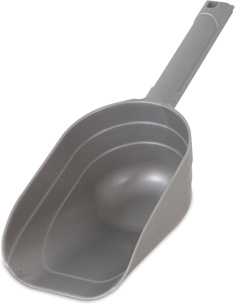 Petmate 2 Cup Pet Food Scoop With Measuring Lines; BPA Free,Silver | Amazon (US)