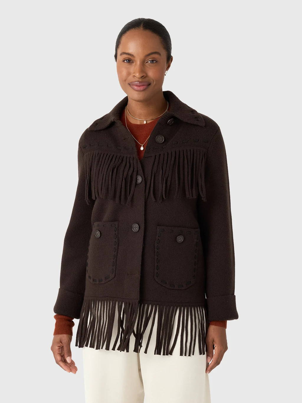 Guest In Residence Women's Western Fringe Jacket | Saint Bernard