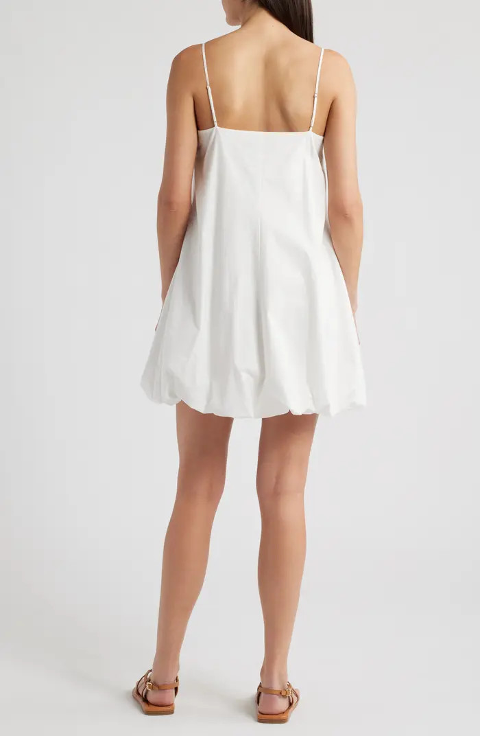 Blanca Bubble Hem Cotton Blend Minidress | Nordstrom