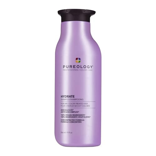Pureology Hydrate Shampoo - For Dry or Color Treated Hair, Moisturizing Shampoo For Hydration & Softness, With Rose Extract & Green Tea, Vegan & Sulfate-Free, 9 Fl Oz | Amazon (US)