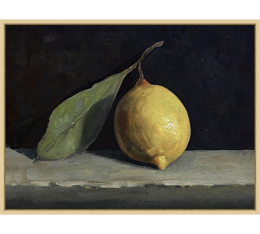 Lemon Still Life Framed Canvas | Pottery Barn (US)