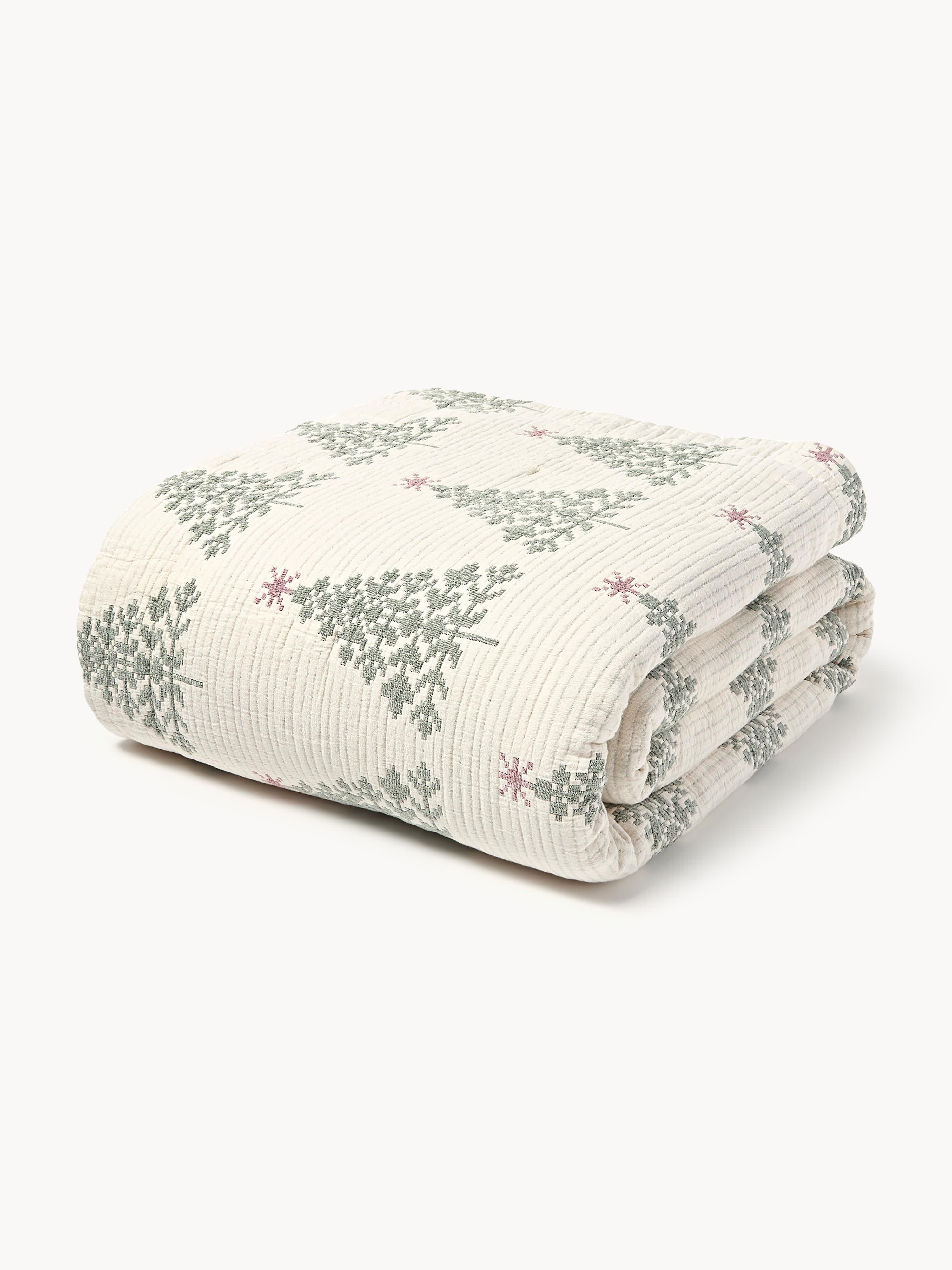 Jacquard Bedspread Cianna with Christmas Pattern | Westwing EU