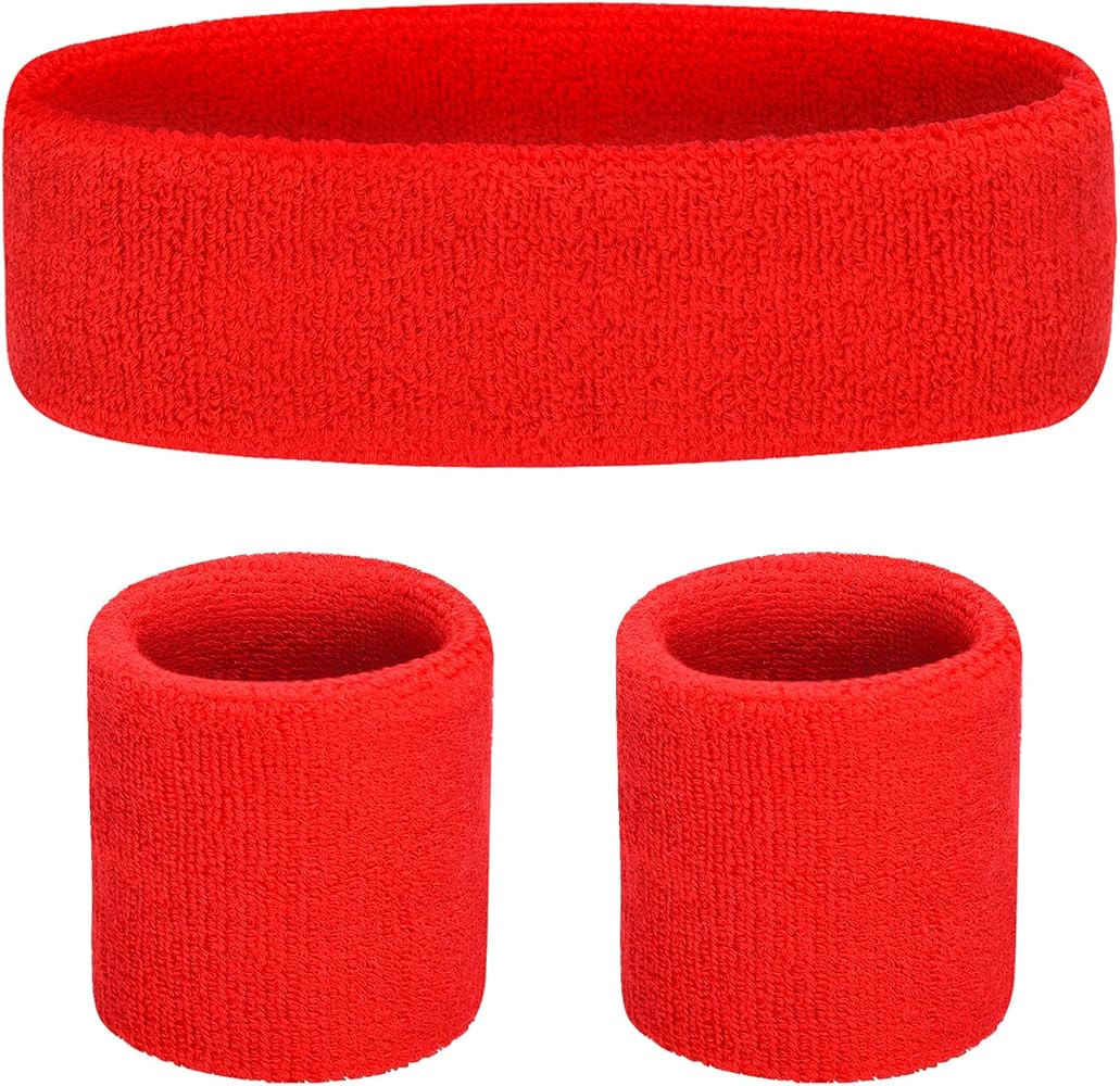 Favofit Headbands/Wristbands for Women Men Girls Boys for Gym Workout & Yoga, Super Comfy Sports ... | Amazon (US)