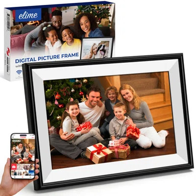 Frameo 10.1" WiFi ELIME Digital Picture Frame - Auto Rotate - Free Unlimited Storage, Micro SD Slot | Wayfair North America