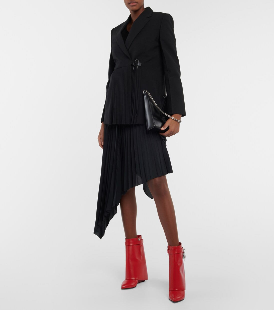 Shark Lock leather ankle boots | Mytheresa (US/CA)