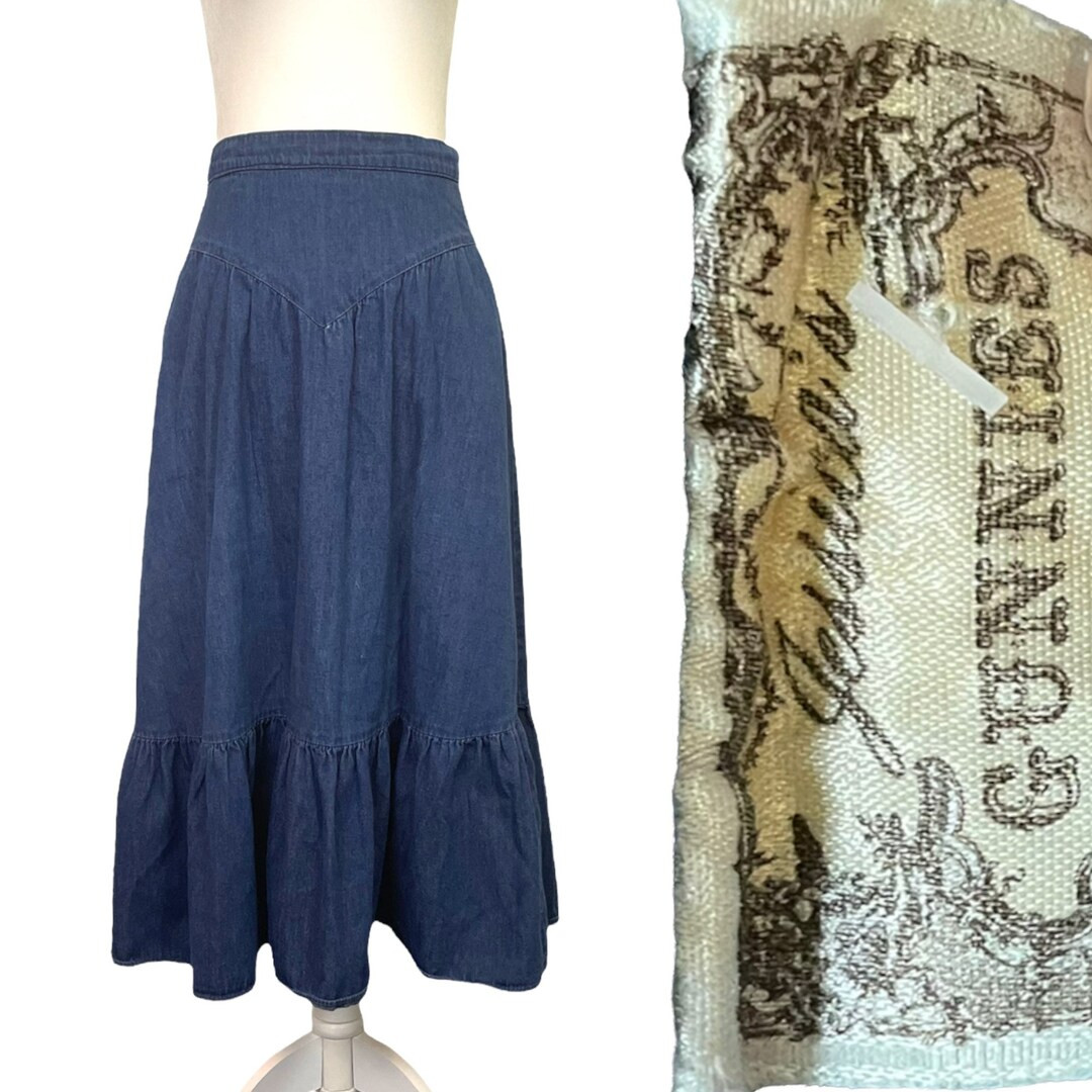 Vintage 1970s Denim Gunnies Gunne Sax Skirt Size Extra Small - Etsy Switzerland | Etsy (EU)