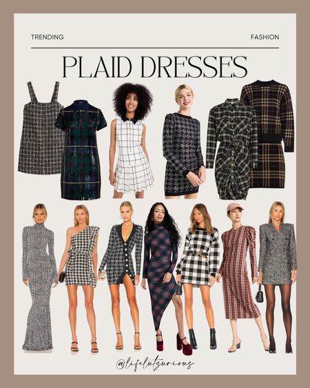Plaid Dresses - Fall dresses - winter dresses 

#LTKHoliday #LTKSeasonal