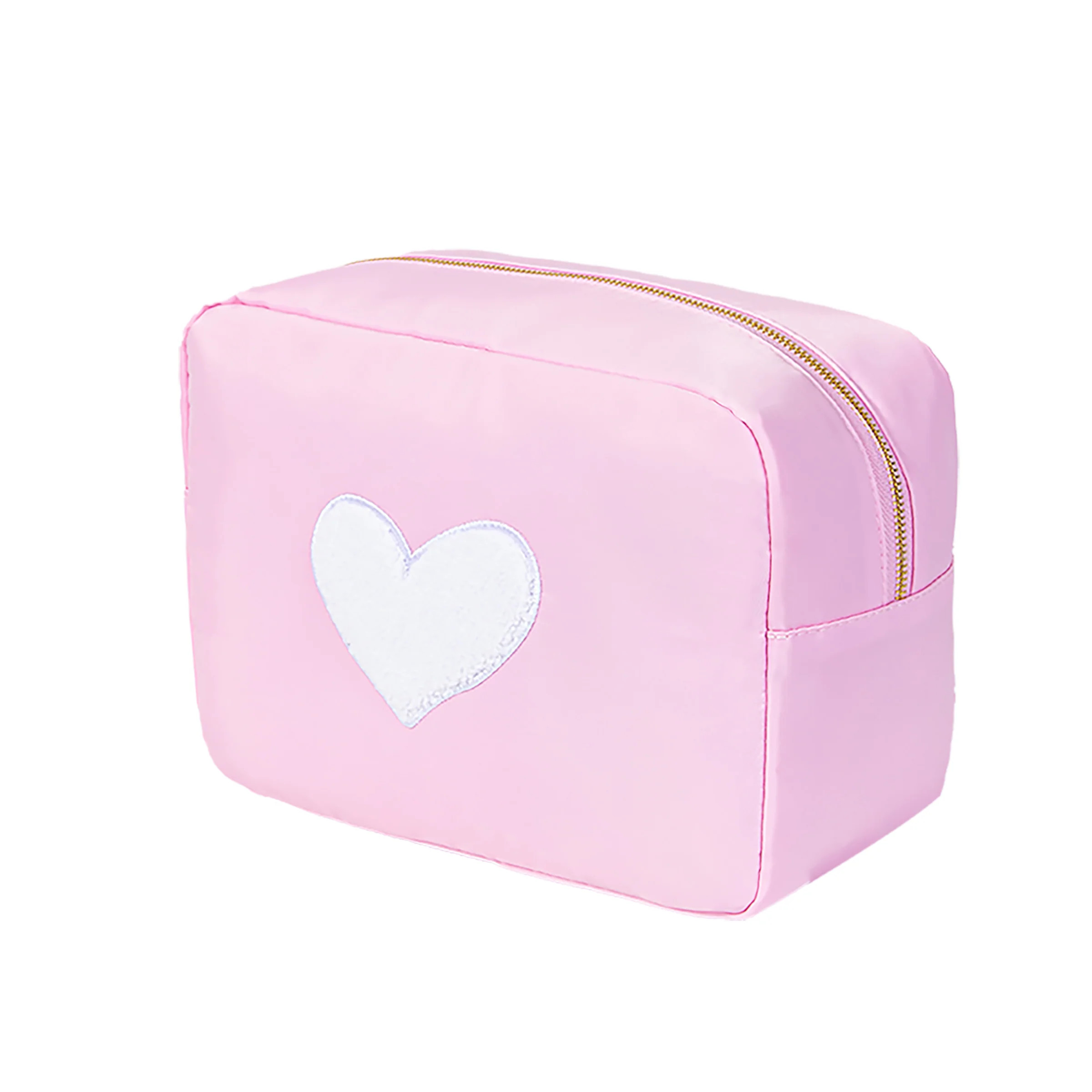 XL Heart Cosmetic Bag: Baby Pink | bloc bags