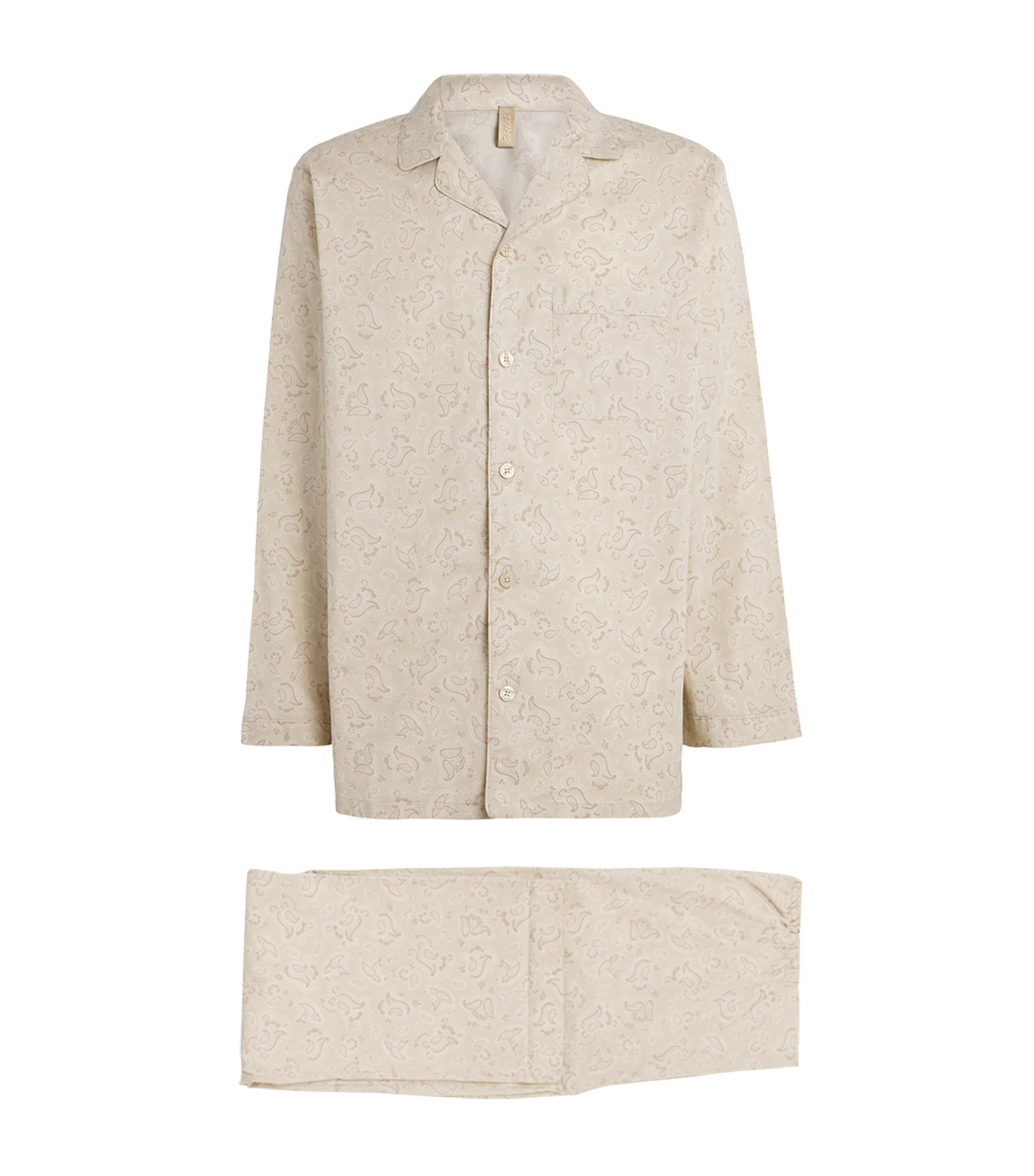 Skims Cotton Poplin Paisley Pyjama Set | Harrods (US)