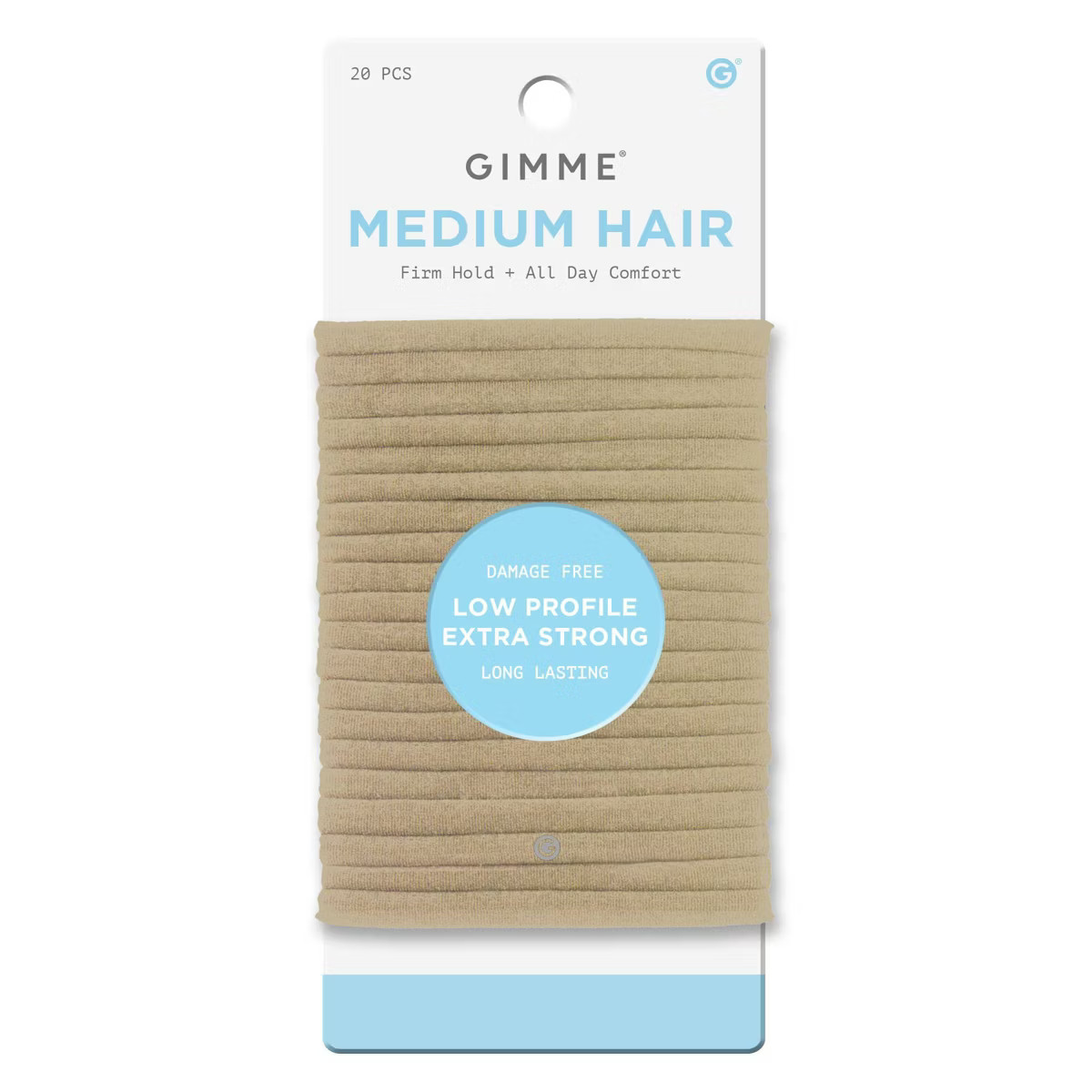 Gimme Beauty Medium Low Profile Hair Tie Bands - 20ct | Target