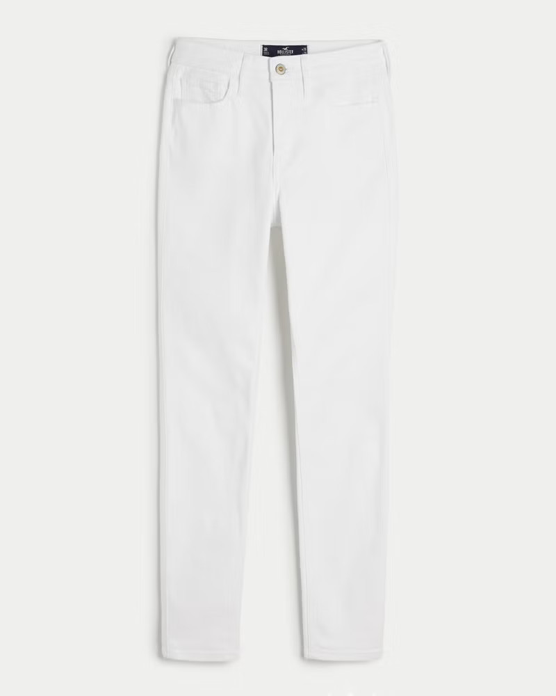 Women's High-Rise White Super Skinny Jeans from Hollister | Hollister (US)