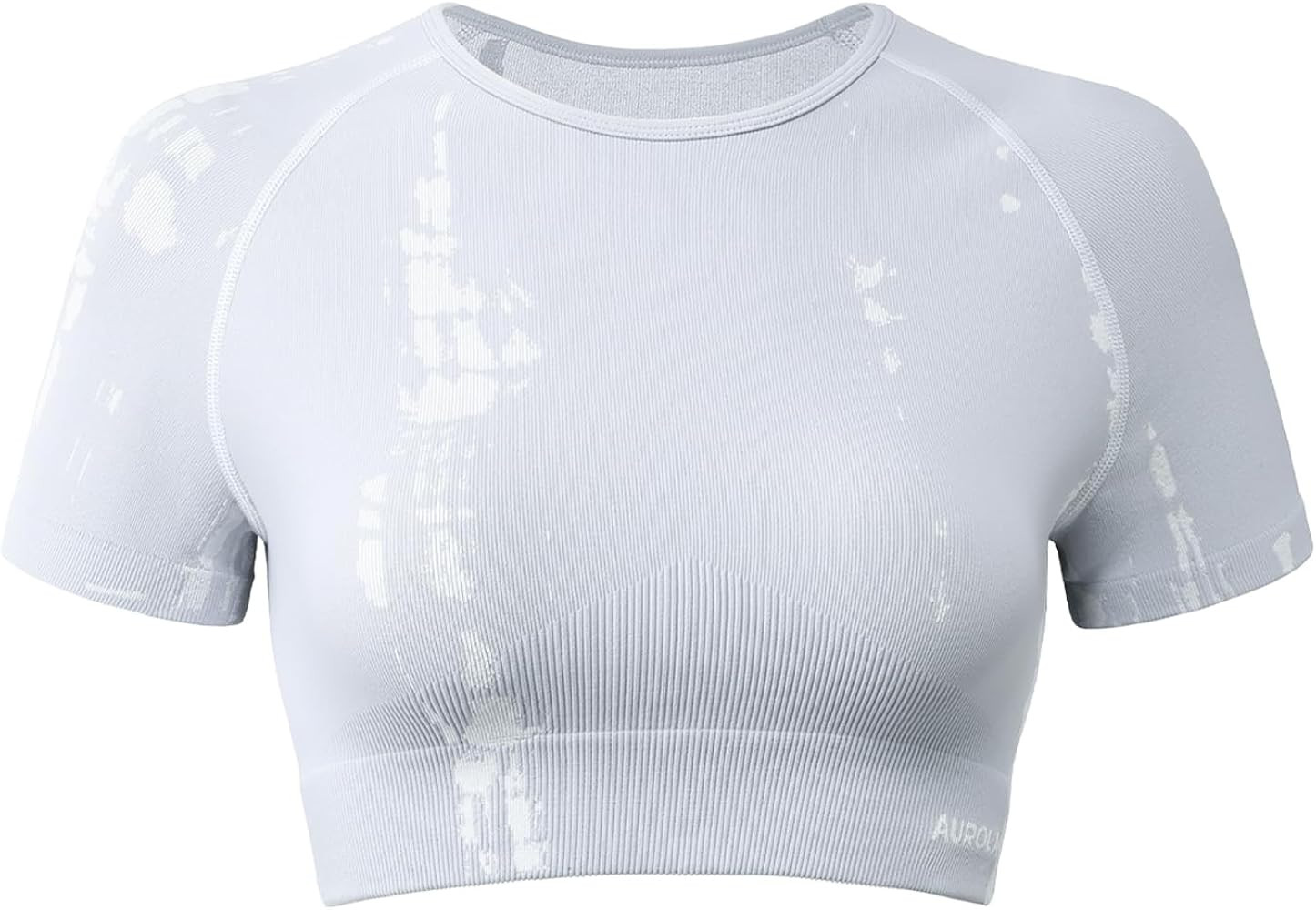 AUROLA Serpent Snake Seamless Workout T-Shirts for Women,Short Sleeve Crop Top Gym Yoga Athletic ... | Amazon (US)