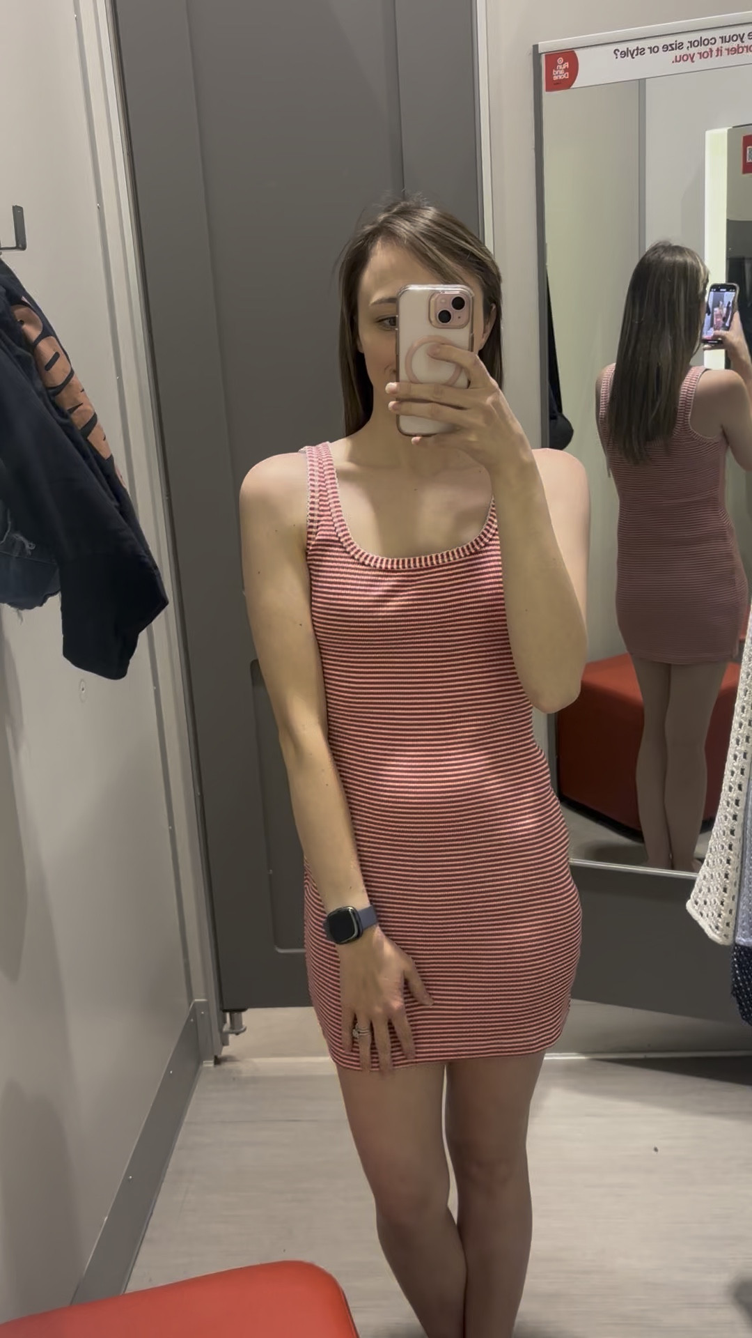 A comfy casual dress for the warmer months! Not a dress girly? They have tank tops too!
I’m in a size XS