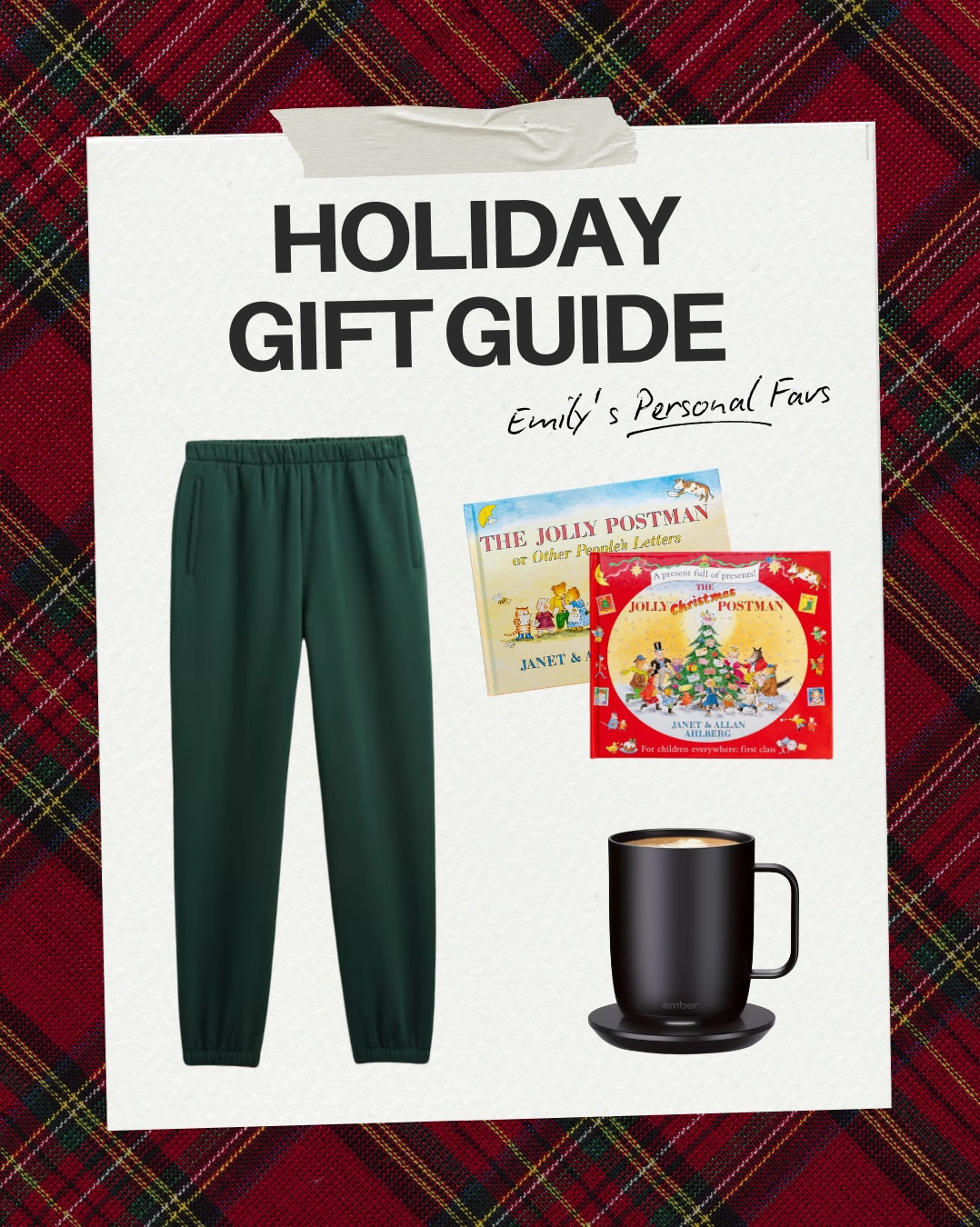 If my gift guide screams “grandma,” just know I’m leaning in. Ember mug for my hot coffee, sweatpants for my soul, and The Jolly Postman for peak nostalgia. Cozy season forever. ☕️💌🧦

#LTKKids #LTKGiftGuide #LTKHome