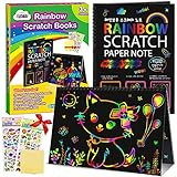 ZMLM Scratch Paper Art-Craft Gifts - Rainbow Scratch Off Art Set for Kids Activity Coloring Craft... | Amazon (US)