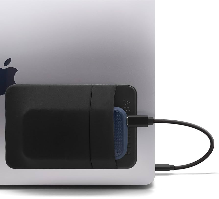 Afterplug 2-Pocket Pouch for Laptop with Reusable Adhesive, for Portable External SSD SanDisk, Sa... | Amazon (US)