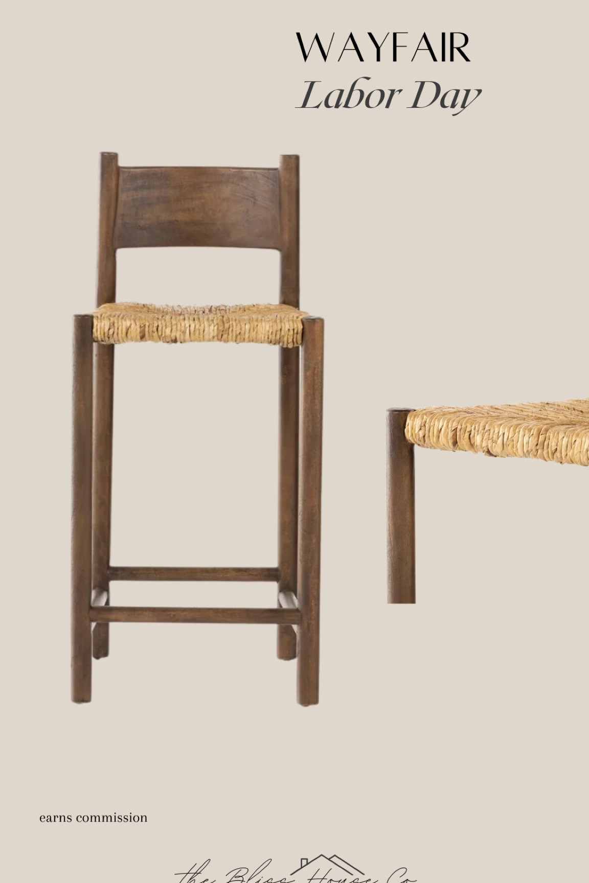 Solid wood counter stools Wayfair 

#LTKFindsUnder100 #LTKSaleAlert #LTKHome