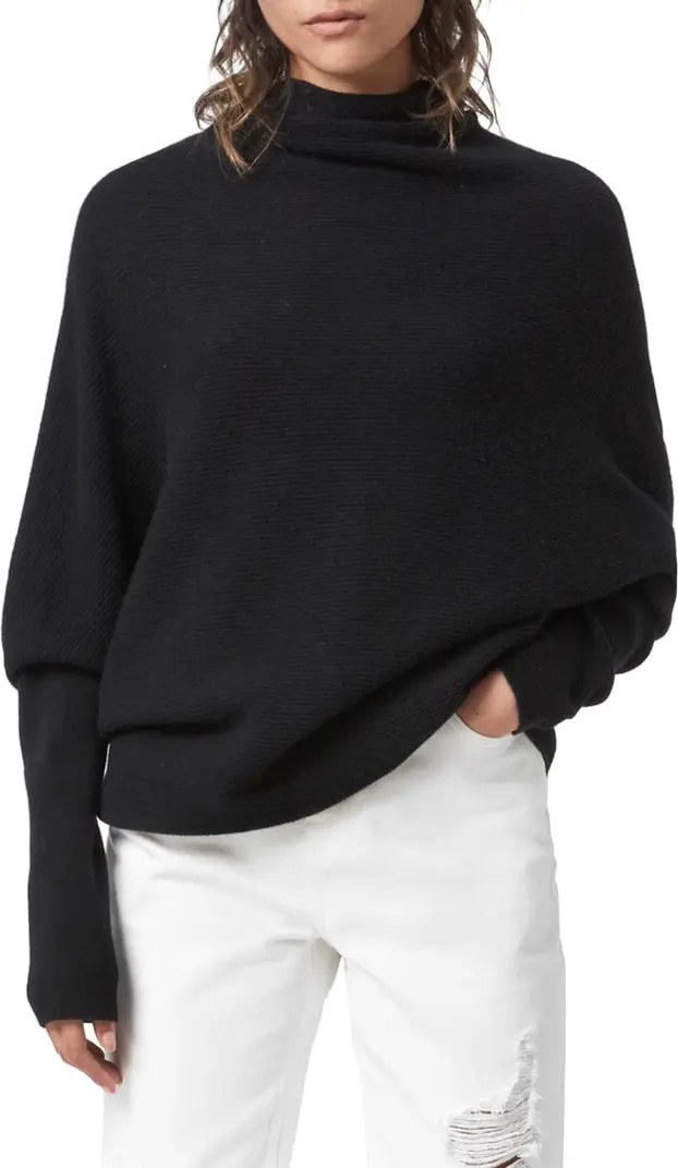 AllSaints Ridley Funnel Neck Wool & Cashmere Sweater | Nordstrom | Nordstrom