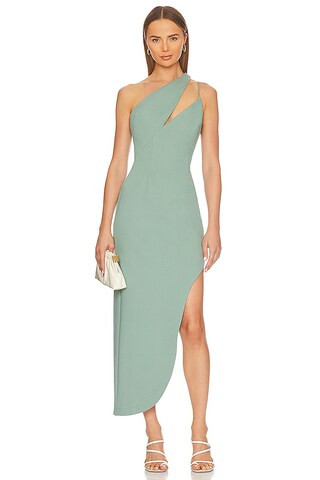 ELLIATT Odyssey Dress in Dusty Teal from Revolve.com | Revolve Clothing (Global)