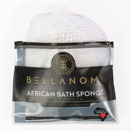 BELLANOMI African Exfoliating Net Sponge, Authentic, Ethically sourced from Nigeria, 45 inches Lo... | Amazon (US)