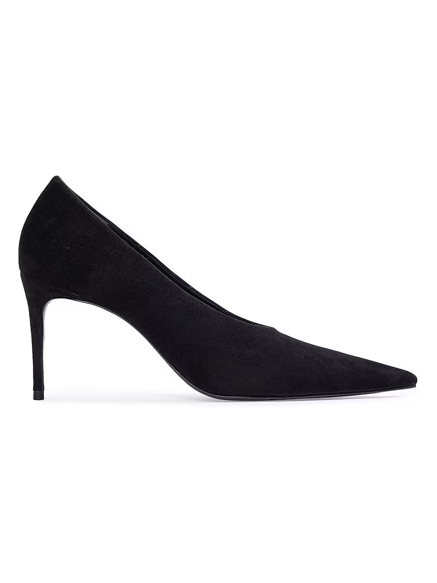 Women's Jona 80MM Suede Pumps - Black Suede - Size 10 | Saks Fifth Avenue